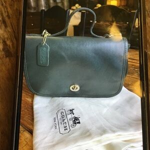 Vintage Dark Green Casino Bag